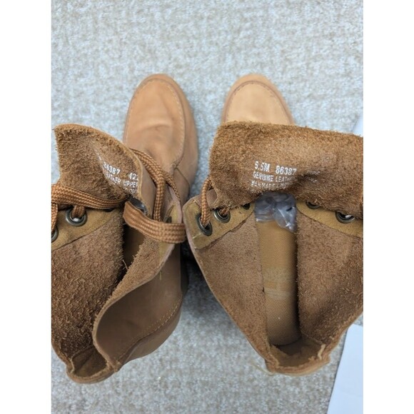 Timberland Booties Women's Wedge 5.5M Leather Upper 86387 Brown Lace Up - Picture 10 of 12